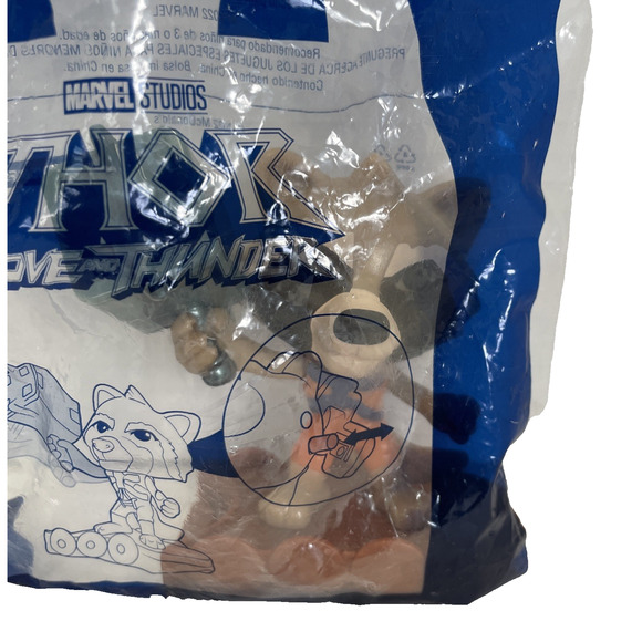 MARVEL Thor Love and Thunder #6 ROCKET McDonald’s Happy Meal Toy - Picture 2 of 4